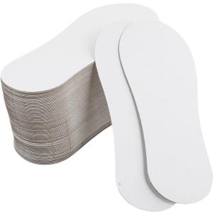 FOMIYES 100Pcs Cardboard Sock Inserts Sock Display Paper Card White Blank Cardboard Stocking Holder Paper Shoe Liners Low Cut Socks Organizers for Home Organization Retail Display