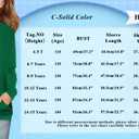 Haloumoning Girls Casual Long Sleeve T Shirts Kids Crewneck Tops, Tees Blouses with Pockets 4-15 Years Red