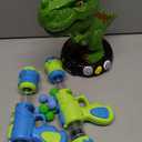 EagleStone Moving Dinosaur Shooting Toys for Kids 5-7, Electronic T-Rex Shoot Target Game with Mist Spray, LED Score, Roar & Light, 3-Pair Dino Target, Birthday Gifts for 5 6 7 8 9 Year Old Boys Girls