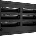 Leisure Coachworks RV 20" Refrigerator Upper/Lower Side Wall Vent with Mesh Insect Screens for Campers Trailers (Black)