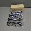 Gaoye Professional Reading Glasses for All Day - Computer Readers with Blue Light Protection - Value Pack +0.50