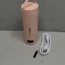 Travel Electric Kettle Portable Small Mini Tea Coffee Kettle Water Boiler, Water Heater with 4 Temperature Control,304 Stainless Steel with Auto Shut-Off & Boil Dry Protection, BPA-Free (Pink)