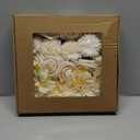 Champagne Flowers Artificial Roses Combo Set Faux Champagne Silk Flowers Fake Roses Mix Chrysanthemum Dahlia with Stems for Wedding Bouquets Table Centerpiece Baby Bridal Shower Birthday Party Decor