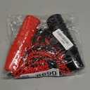 Dandat 23 Pcs Shot Glass on Beaded Necklace Graduation Accessories Disposable Mini Plastic Shot Cups for Graduation Party Accessories Bachelorette Birthday Wedding Festival Party Favor(Black, Red)