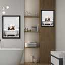 Sorbrozo Funny Bathroom Wall Art Black Frame Scene Of A Bear Sitting In A Bathtub With Bubbles Humorous Farmhouse Bathroom Decoration Frame Artwork 11x14 in