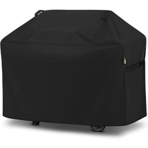 Grill Cover 64 Inch, Waterproof Heavy Duty Gas BBQ Grill Cover with Handles, Solid and Fade Resistant Compatible with Weber Charbroil Nexgrill Napoleon