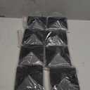 Dunzy 8 Packs 4 x 4 Post Caps Black Aluminum Pyramid Fence Deck Post Caps Cover for 4'' x 4'' Nominal (Actual 3.5'' x 3.5'') Sleeve with Screws for Outdoor Mailbox Dock Wood