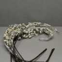 5 Pcs Artificial Plum Blossom Fake Wintersweet Long Stem Plastic Flowers Home Hotel Office Wedding Party Garden Decor 27.5'' High White