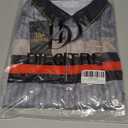 Men's Golf Polo Shirts Short Sleeve Dry Fit Performance Moisture Wicking Print Collared Golf Shirts for Men (Large, Silver Grey Pattern)