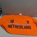Netherlands Soccer Jersey, Oranje Football Holland T-Shirt, XL