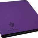 Card Guardian - 12 Pocket Premium Binder with Zipper for 480 Cards - Side Loading Pockets for Trading Card Games TCG (Purple)