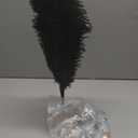 Juegoal Black Mini Christmas Tree, 24 Inch/2 FT Lighted Tabletop Artificial Xmas Pine Tree, Halloween Small Tree Light Up Battery Operated & Timer with 50 LED Lights, for Holiday Home Party Decor