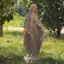 Virgin Mary Garden Statue Outdoor H31 Blessed Catholic Saint Mother of God Large Holy Madonna Resin Religious Sculpture Yard Outside Lawn Tall Praying St Mama Marian Big Painted Lady Magdalene
