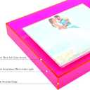 4x6 Acrylic Picture Frame for Wall and Tabletop Neon Floating Photo Frame with Decorative Bright Color, Neon Pink