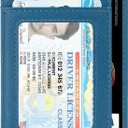 Slim Wallet Minimalist Front Pocket RFID Blocking Men and Women Leather Wallets