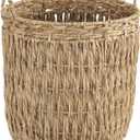 Household Essentials Brown Tall Round Wicker Storage Basket