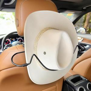 Cowboy Hat Rack Holder for Truck Car Hat Stand for Travel - Keep Hat in Shape, V-Shape Anti-Flip Grip Design for Automotive Roadtrip Hats Organizer for Men Women