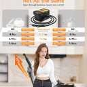 Gautye Steam Cleaner, 3 Level Adjustable Handle, 10s Heat Up, 2.11 Quarts Tank, Handheld Steamer for Cleaning with 18 pcs Accessories, Steam Cleaner for Home for Floor, Dirt, Grease, Grout, Tile, Car