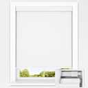 UNISHADES No Tools No Drill Cordless Blackout Roller Shades for Indoor Windows, Easy to Install, Darkens Rooms, Blocks Heat, and Protects Against UV Rays, Window Size 45 W 72" H White