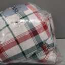 RUVANTI Flannel Sheets Queen Size - 100% Cotton Brushed Bed Sheet Sets - 88 x 101 inch - All Seasons Breathable & Super Soft - Warm & Cozy - 4 Pcs - Red & Green Cross