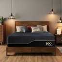 MLILY EGOHOME 14''Hybrid Queen Mattress,Memory Foam Pocket Spring Mattress with Cooling Cover,Bed in a Box,CertiPUR-US Certified,Targeted Support Pressure Relief,60''x80''x14'' Black