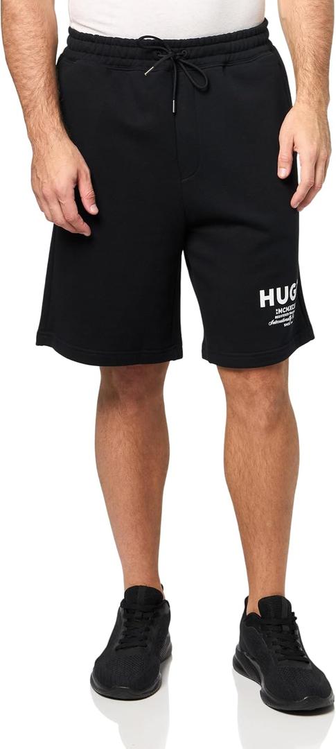 HUGO Men's Printed Logo Cotton Shorts, XXL