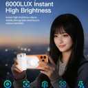 Magnetic Selfie Light for MagSafe iPhone Phone with Magnet Ring,Rechargeable CRI 97+ 700lx/0.3m Folding LED Phone Fill Ring Lighting with Mirror for Makeup Webcam Laptop Photo Makeup (Peal White)