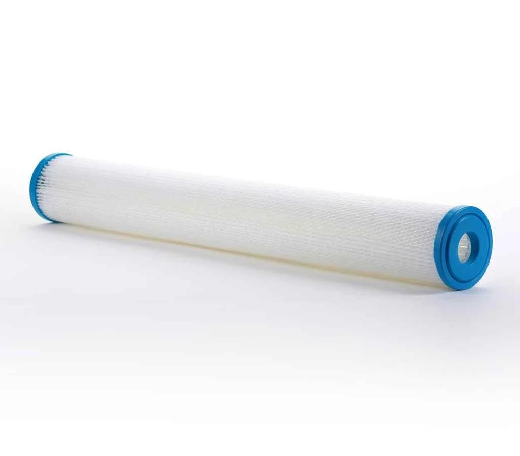 20 Micron 20-Inch Whole House Water Filter Replacement Cartridge, Pleated Sediment Water Filters 2.5" x 20" for Well Water, Compatible with ECP20-20, 255487-43, SPC-25-2020, 1 Pack