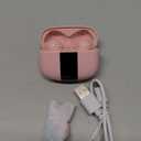 App1e AIRP0Ds Pro Alternative Wireless Ear Buds, Studio-Quality, Deep Bass, Enhanced Audio Clarity, Bluetooth 5.4 Earbuds, ENC Noise Cancelling Call, Secure Fit Memory Foam Tips, IPX6 Waterproof(Pink)