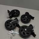 5 Inch Caster Wheels, Casters Set of 4, Heavy Duty Casters with Brake 2200 Lbs,Swivel Caster Wheels with Top Plate, Industrial Caster Wheels for Workbench, Cart, Furniture