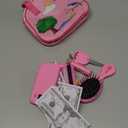 Toddler Play Purse for Kids with Accessories, Toys for Girls with Pretend Makeup, Keys, Smartphone, Dress Up Toy Purse for Toddlers and Kids - Birthday Gift for Little Toddler Girls Ages 3 4 5 6, Pink