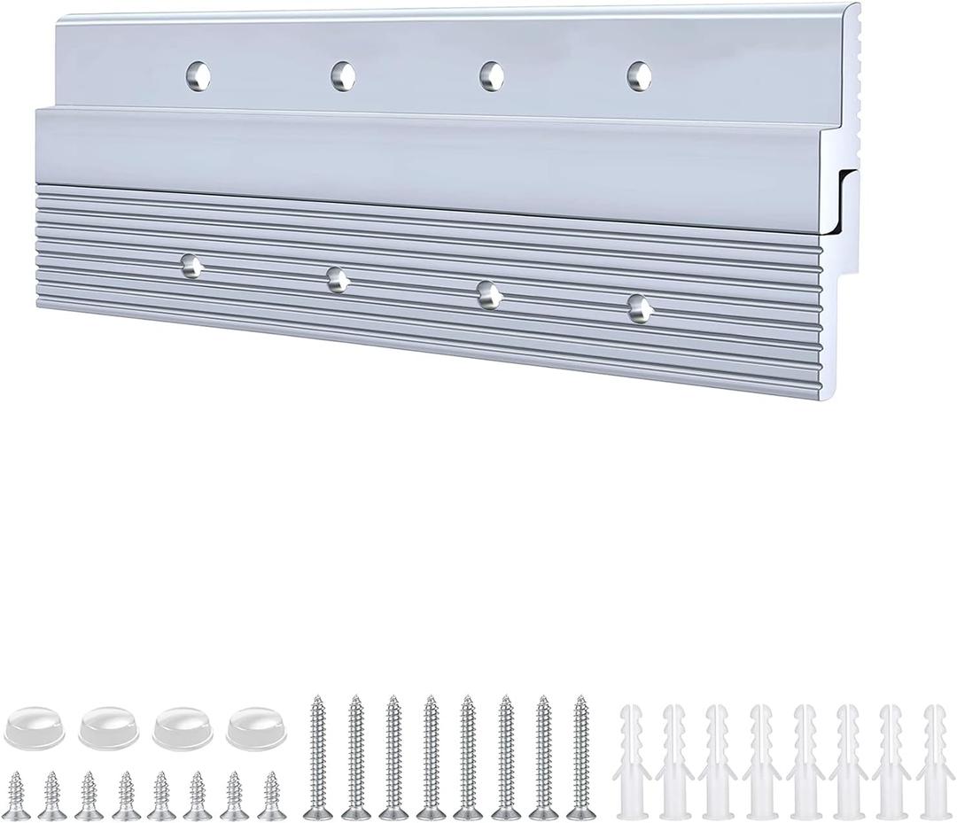 6 inch French Cleat Picture Hanger, Aluminum Mirror Hanging Kit with Hardware, Ideal for Artwork, Whiteboard, Cabinet, Holds 60 lbs. per Pair, 2 Pairs