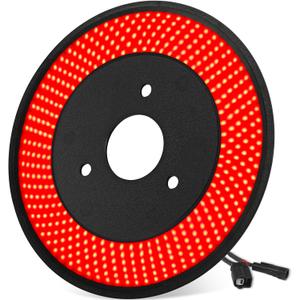 Spare Tire Brake Light for Ford Bronco 2021 2022 2023 2024 2/4 Doors, LED 3rd Third Brake Light Plug-N-Play, 405PCS LED Wheel Lights, Red Ring Rear Brake Tail Light for Ford Bronco Accessories
