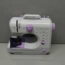 Mini Sewing Machine for Beginners, Portable with Dual Speed, 12 Stitches, Foot Pedal and Accessories Kit for Home Quick Repairs DIY Crafts & Gift, Purple
