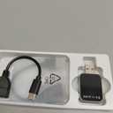 Wireless CarPlay Adapter for iPhone, Convert Wired to Wireless CarPlay Adapter, Mini Size with Extension Cable USB & USB-C/Type-C, Stable Car Control & No Delay