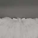 LJXploreMax Women's Tutu Elastic Waist Petticoat Tulle Puffy Skirt Princess Ballet Dance Pettiskirts Dress Party Underskirt (White)