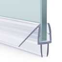 AmazerBath 2PCS Shower Door Bottom Seal for 1/4 Inch Glass - (15.75 Inches * 3), 3 Section Segmented Shower Installation Kit Frameless Glass Door Seal Strip