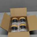 4-pack 10oz Overnight Oats Containers with Bamboo Lids, Wide mouth Mason Salad jars, Glass Jars with Airtight Lids for Meal Prep, Glass Food Storage Container for Snack Yogurt Sugar Spice