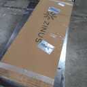 Zinus Full Maya Upholstered Bed Frame with Asymmetric Headboard, Durable Wooden Slats, Sturdy Framework, Noise Free Sleep, No Box Spring Needed, Easy Assembly, Eco Friendly Packaging, Dark Grey