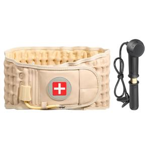 Decompression Back Belt for Lower Back Pain Relief and Lumbar Support, Spinal Decompression Belt for Woman and Men, One Size Fits 29-49 inches Waist, Decompression Back Brace for Sciatica, Beige 