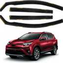 4 PCS in-Channel Window Rain Guards Fit for 2013-2018 Toyota RAV4, Smoke Tinted Vent Window Visors, Side Window Deflectors, Sun Visors Vent Shade, 2013 2014 2015 2016 2017 2018 (For 2013-2018 RAV4 in Channel)
