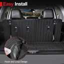 Cargo Mat for Honda Pilot 2023-2025 2026, All Weather TPE Cargo Liner with Backrest Mat Interior Protection for Honda Pilot TrailSport Touring Elite EXL Black Edition Accessories