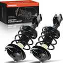 A-Premium Front Complete Struts Compatible with Mercedes-Benz [AWD] C230 2008-2009, C250 2010-2012, C300 2008-2014, C350 2008-2014 - 2x Replacement Suspension Shock Absorber with Coil Spring Assembly