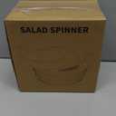 Brigii Salad Spinner, 4.24 Quart Lettuce Spinner with Double Drainage Holes, Salad Dryer for Washing, Spinning, and Draining Greens, Fruits, and Vegetables