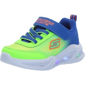 Skechers Boys Skechers Meteor-Lights-krendo (10 Toddler, Blue/Lime)