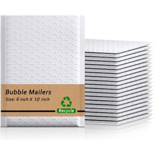 Bubble Mailers 6x10"es 200pcs | Padded Envelopes Mailers | Sealing Shipping Bags for Small Business, Shipping Envelopes with Self Sealing, Waterproof and TearProof