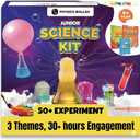 Junior Science Kit for Kids Age 4-14 | 50+ Stem Science Experiments | Educational Toy for Boys and Girls | Birthday Gift for Smart Kids- Curious Junior