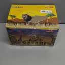 Safari Animals Figures with Activity Play Mat & Storage Box, Realistic Plastic Jumbo Playset, Jungle Wild Zoo Animals Toys for Kids Toddler 3-5, 22Pcs Birthday Gifts Christmas Stocking Stuffers