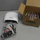 MEFA 56 Pcs Gel Nail Polish Kit with U V Light, 32 Colors Classic Popular Gel Nail Kit Soak Off Nail Polish Set with Base Matte/Glossy Top Coat Nail Art Decorations Manicure Tools DIY Salon Gifts