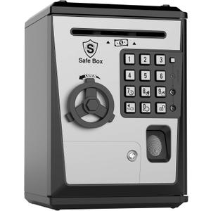 Toy Piggy Bank Safe Box Fingerprint ATM Bank ATM Machine Money Coin Savings Bank for Kids